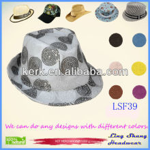 Beautiful Pattern Cotton caps fedora hat cowboy hats cotton hat,LSF39